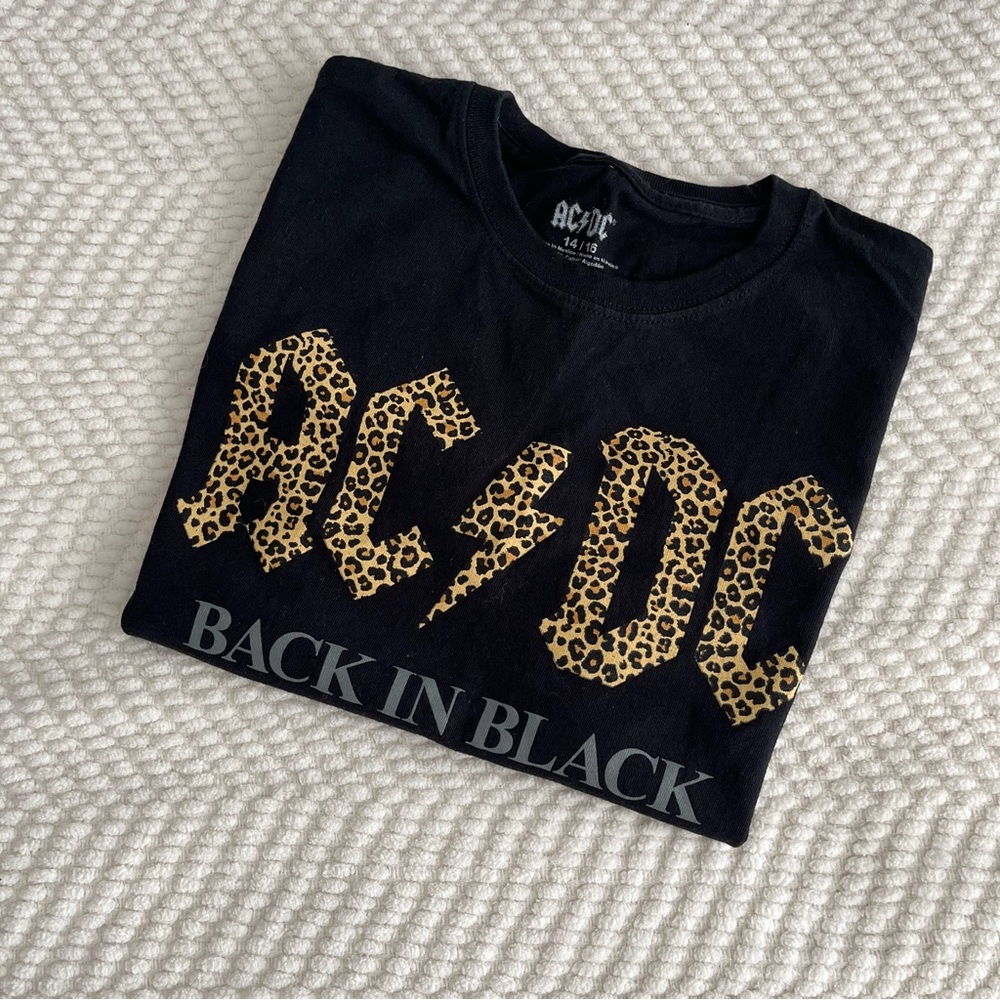 AC/DC Classic Black Tee